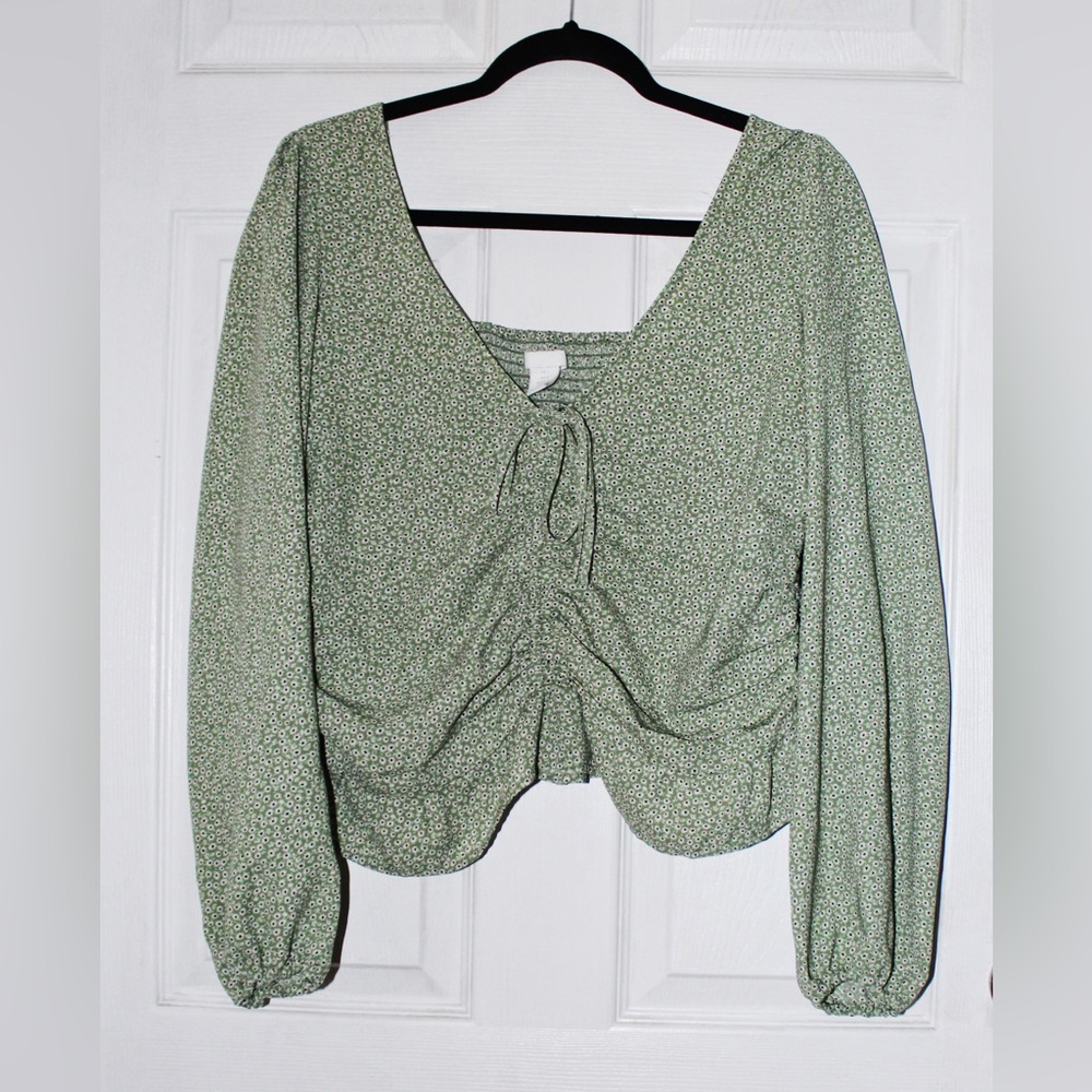 H&M long sleeve crop top